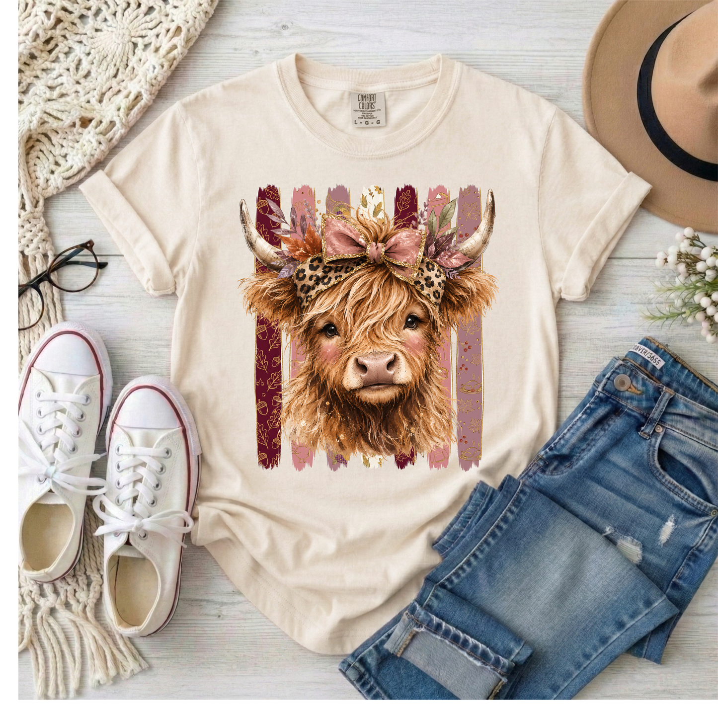 3911 - Fall Highland Cow