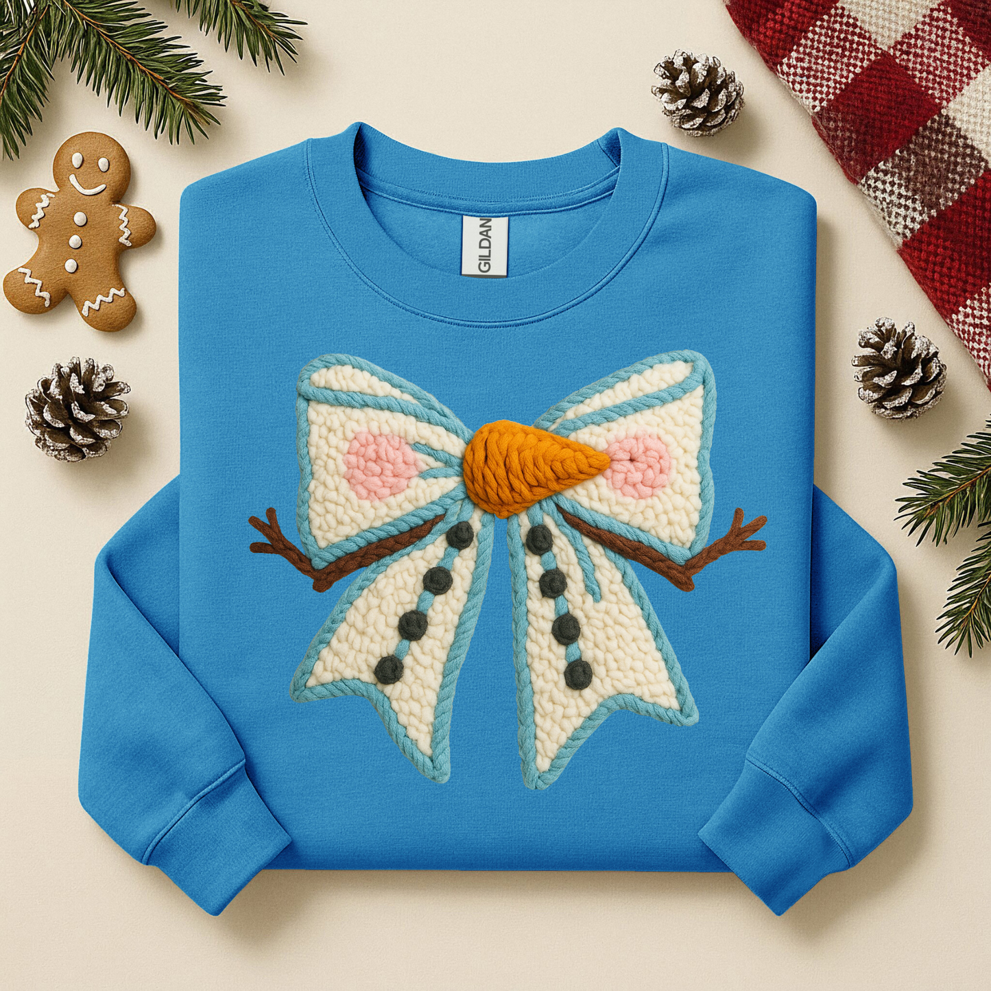 3078 - Snowman Bow
