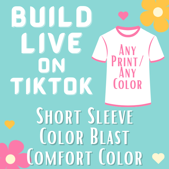 A Color Blast Comfort Color Shirt Made On Live