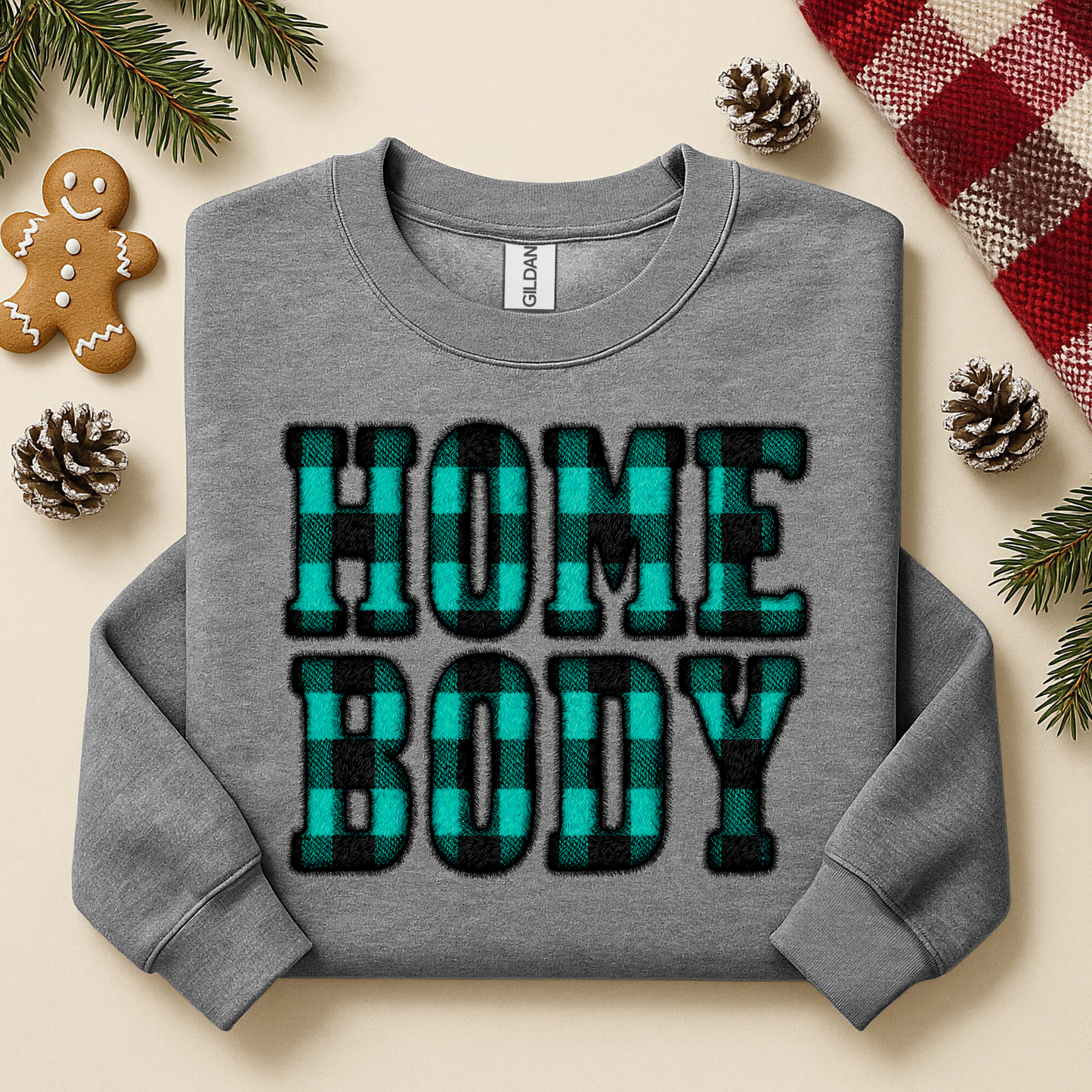 2084 - Homebody Teal Plaid