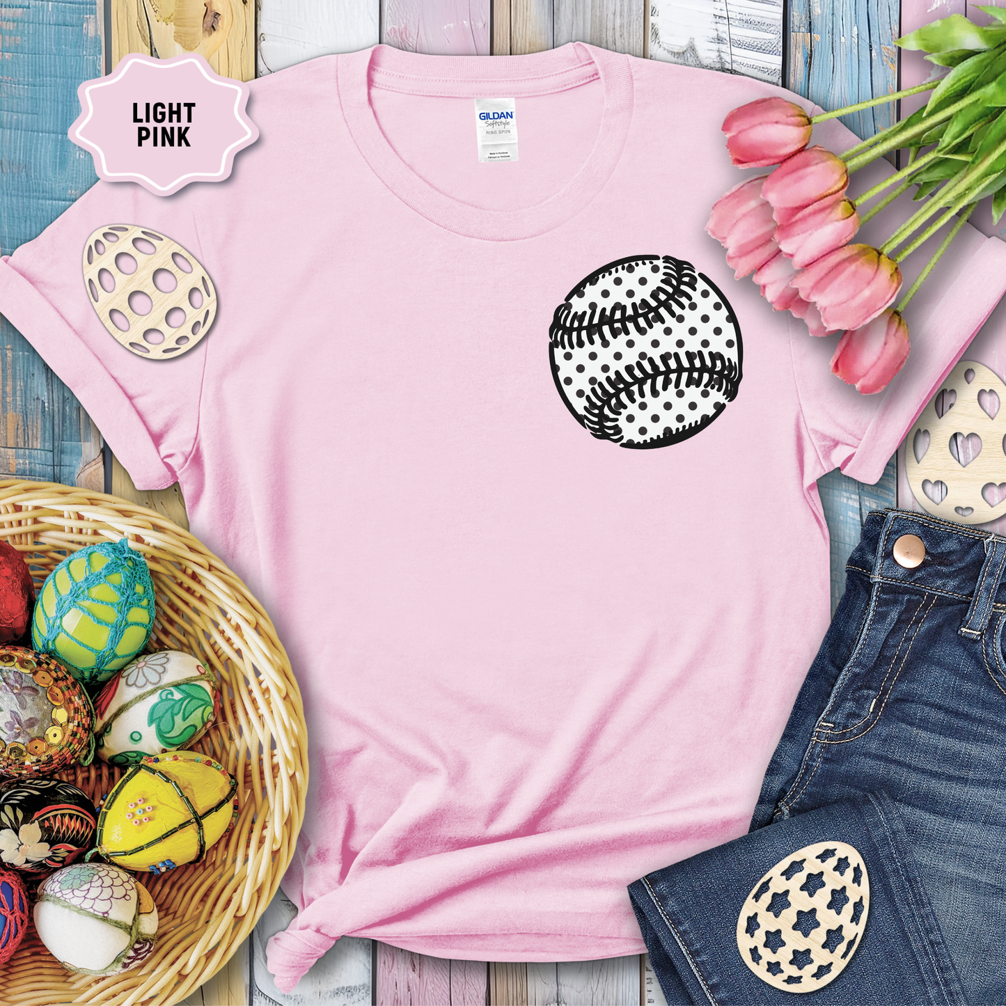 3502 - Polka Dot Baseball - POCKET