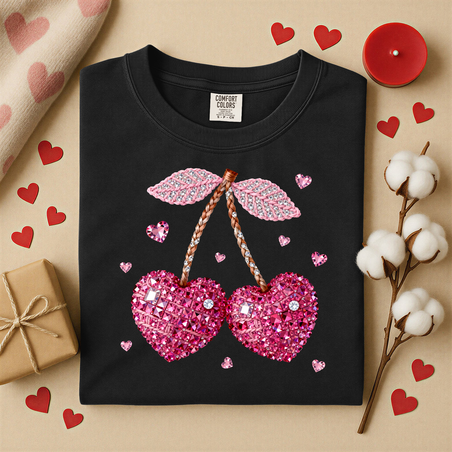 3150 - Heart Bling Cherries