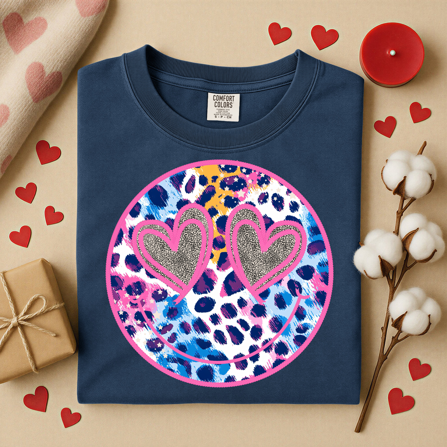 3234 - Leopard Smile Face with Heart Eyes