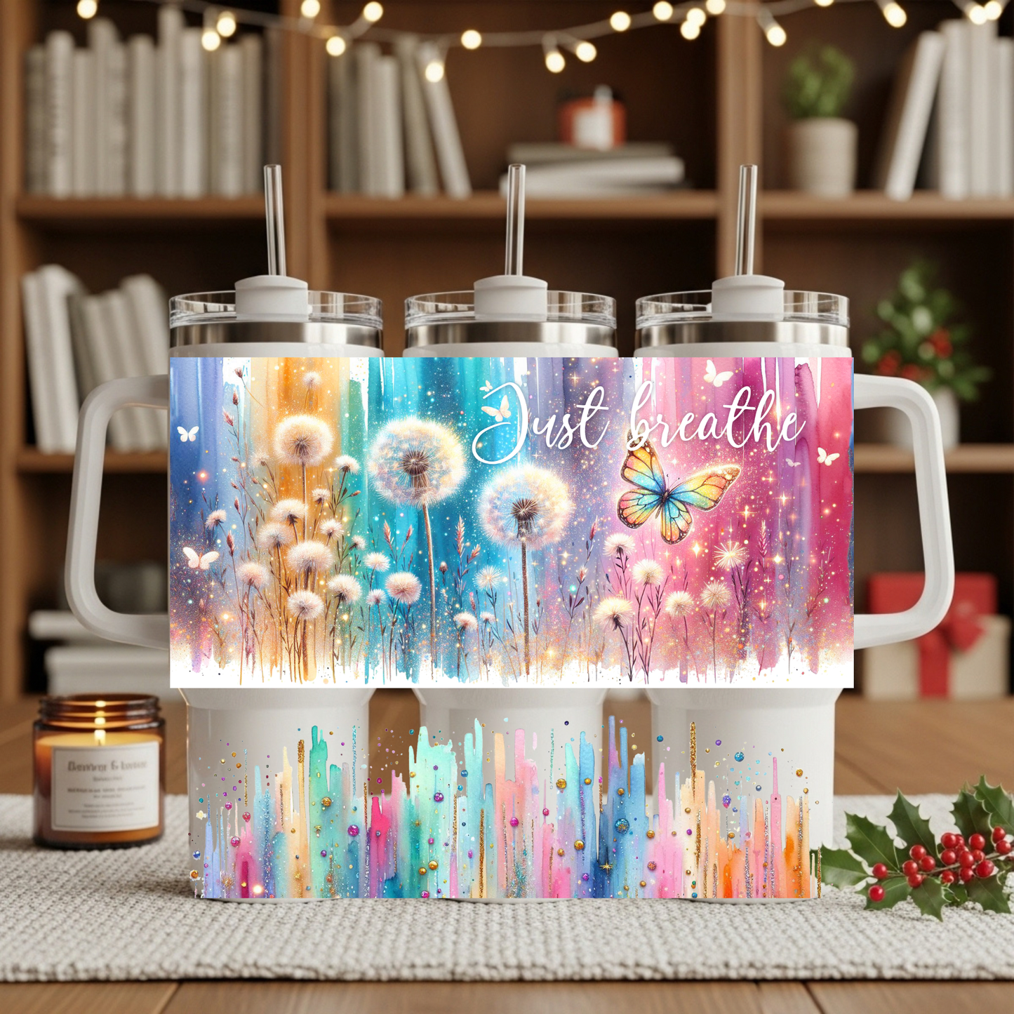 Just Breathe 40oz Tumbler