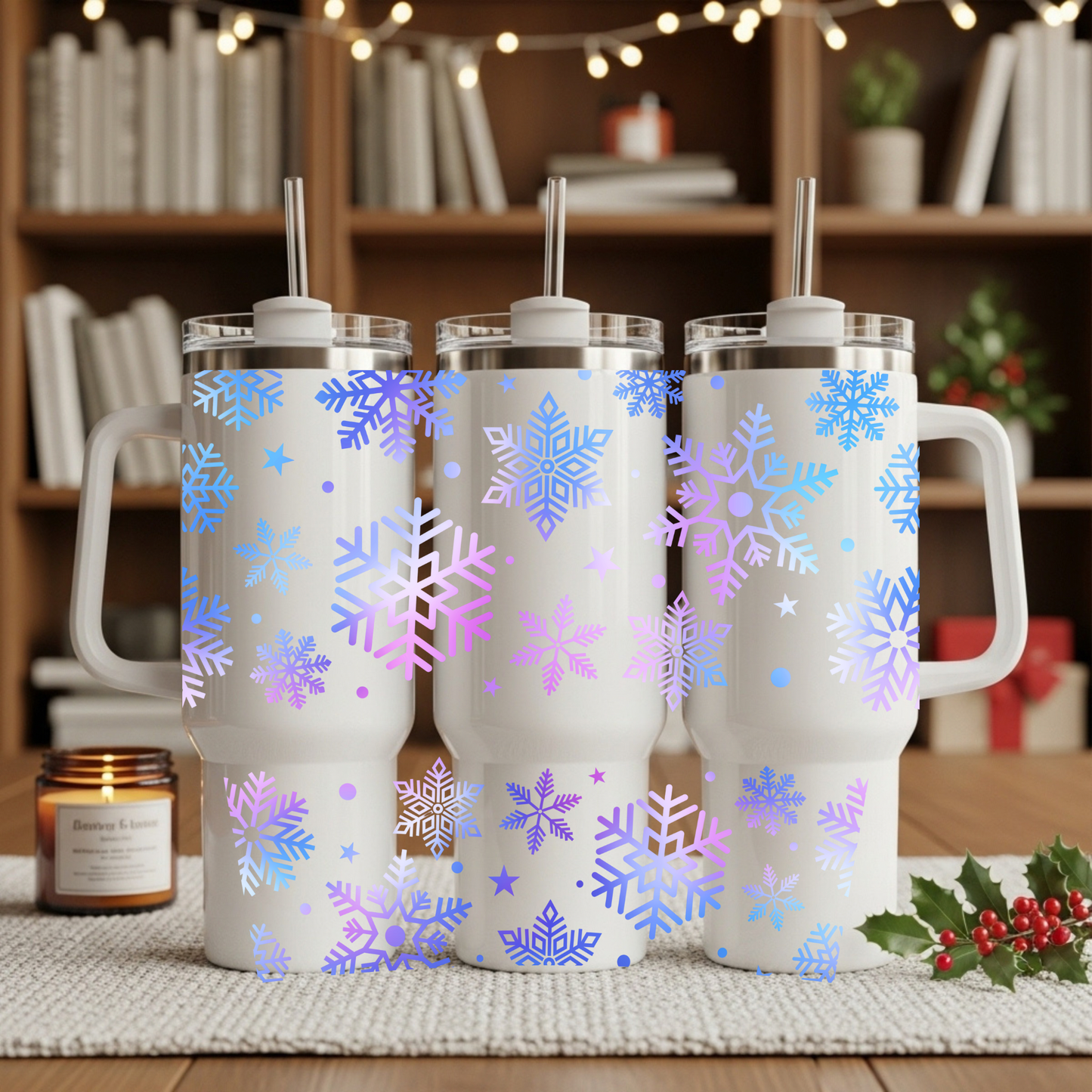 Snowflake 40oz Tumbler