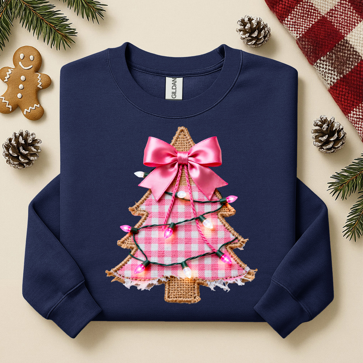 2017 - Pink Patchwork Christmas Tree
