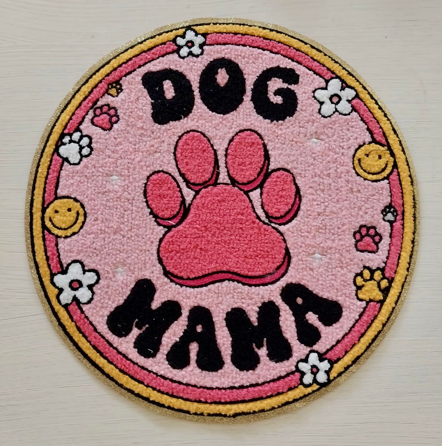 Dog Mama Chenille Patch