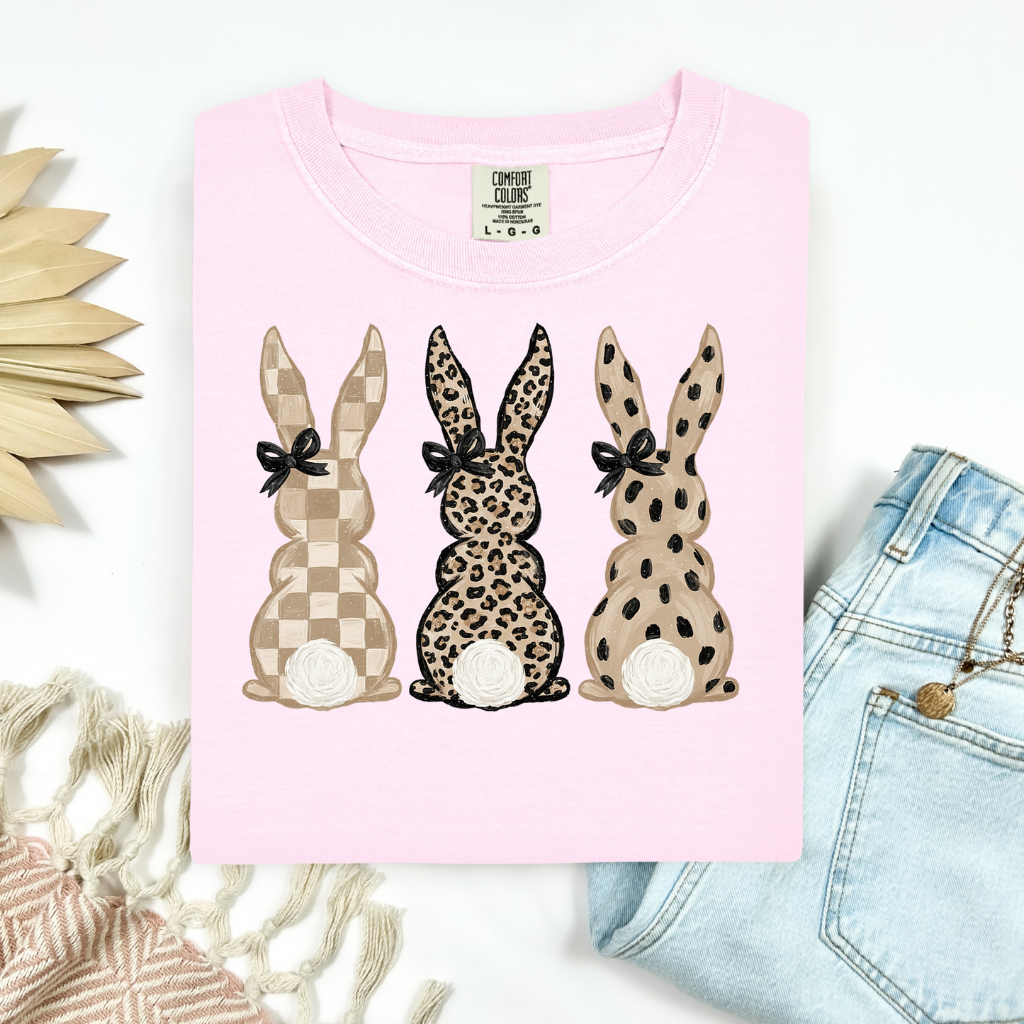 3268 - Natural Trio Bunnies