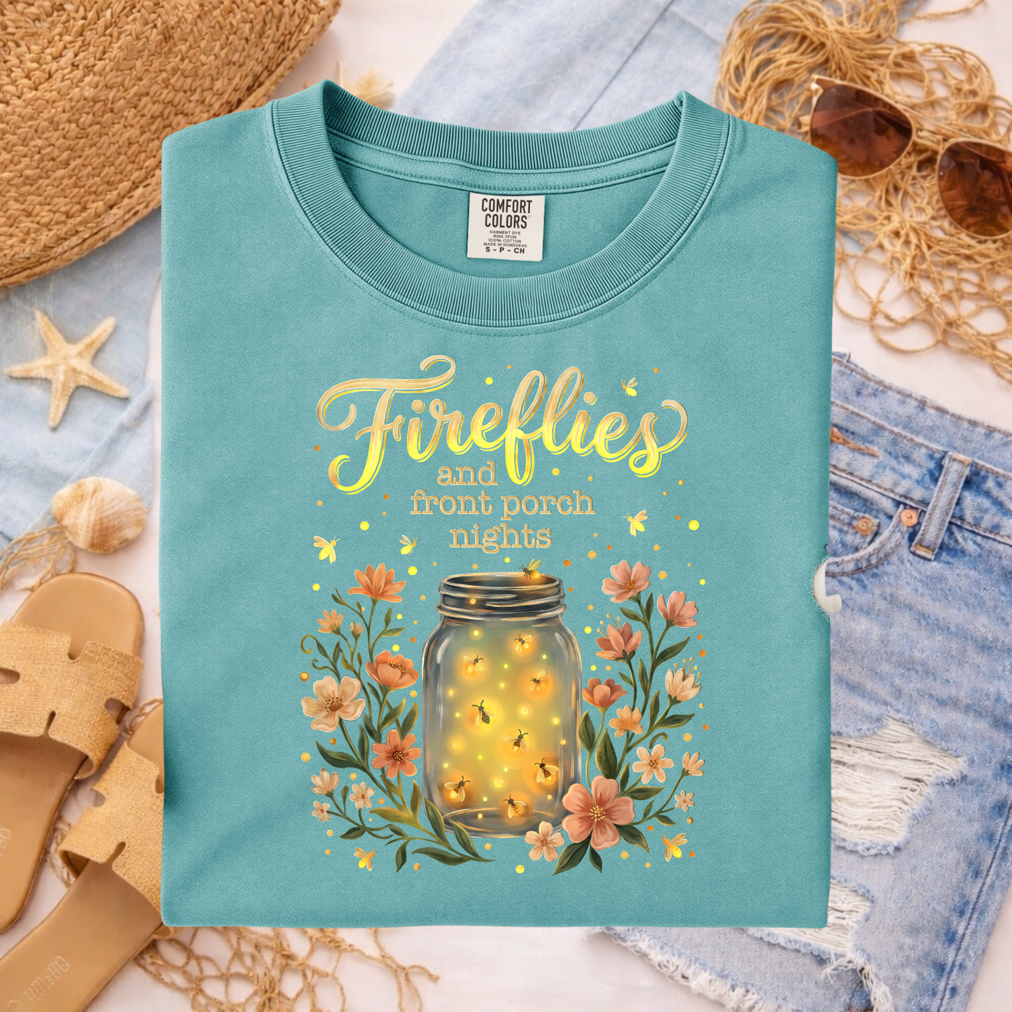 3534 - Fireflies Mason Jar