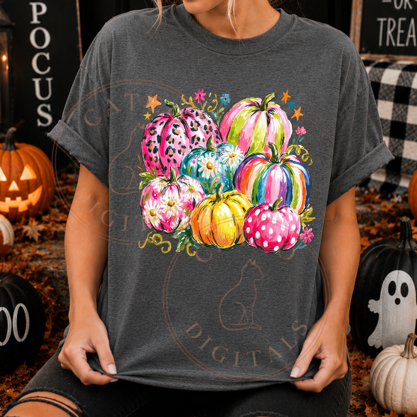 4064 - colorful pumpkins