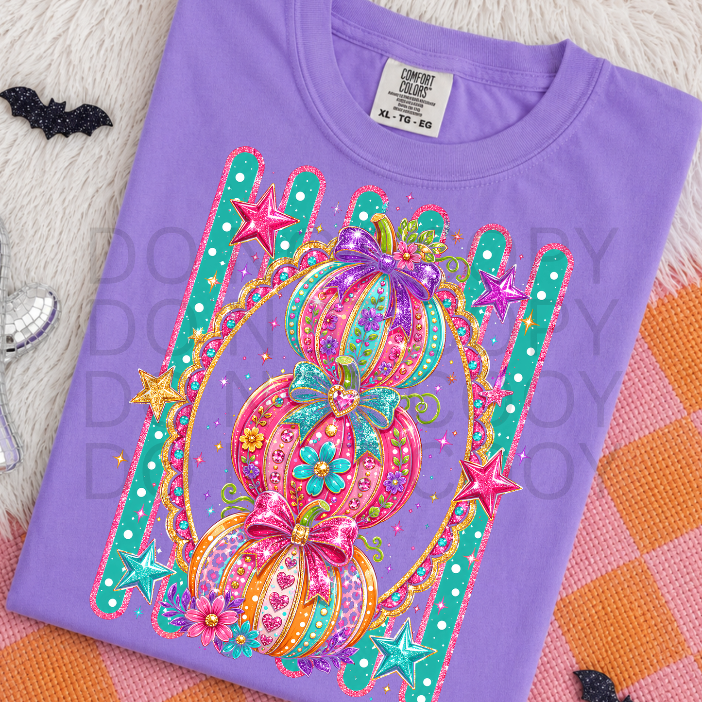 4004 - Colorful Bling Pumpkins