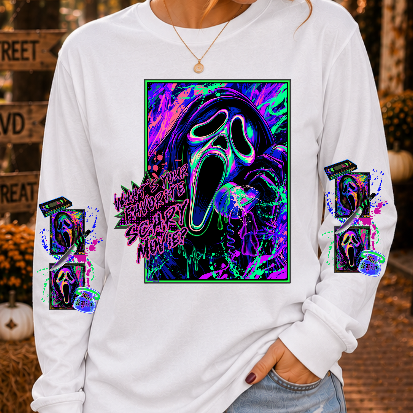 3960 - scream with double sleeves