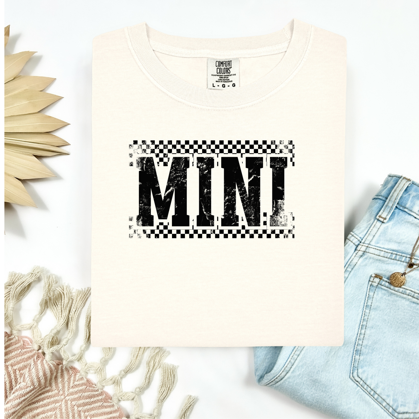 3319 - Mini - Youth - checkered distressed