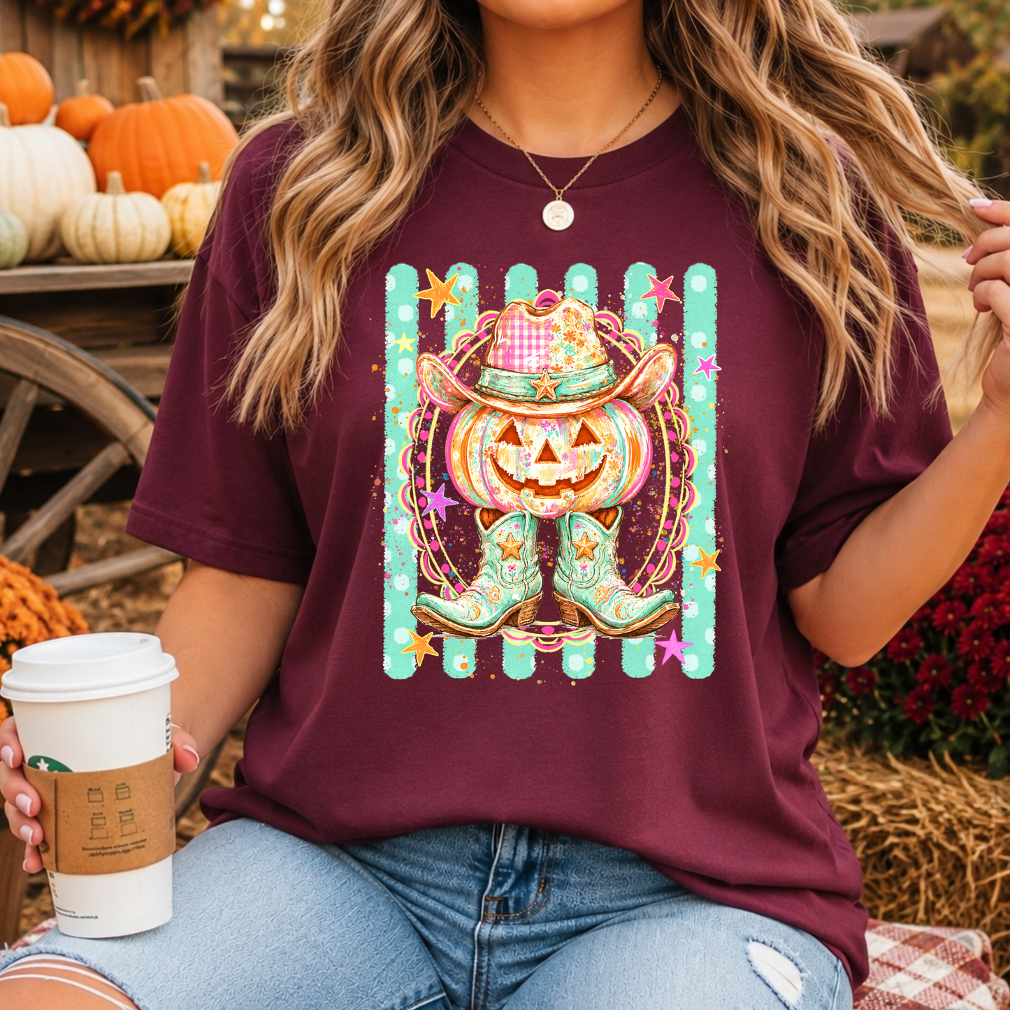 3922 - cowgirl pumpkin