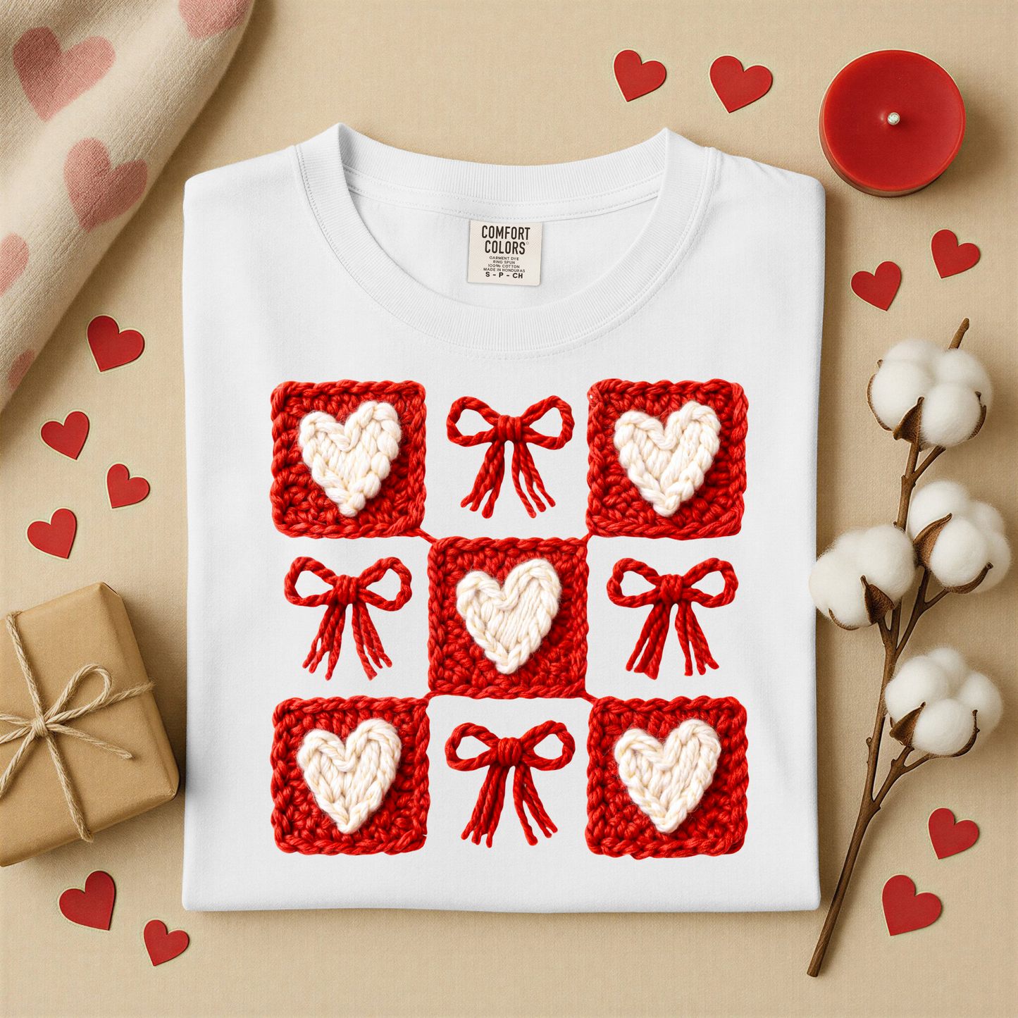 3164 - Coquette Hearts & Bows Yarn