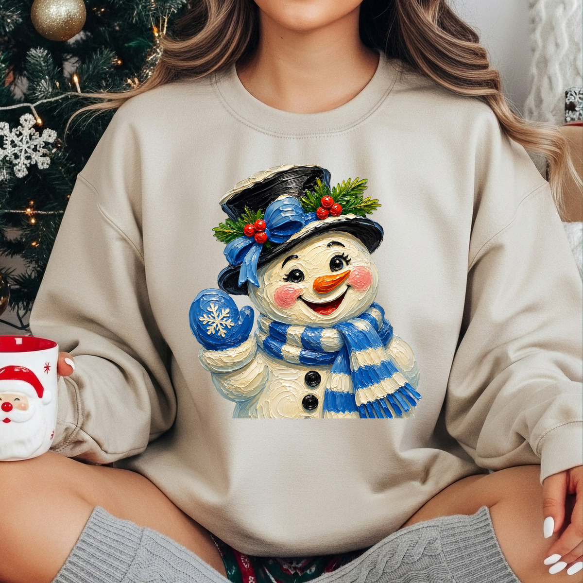 4219- blue snowman