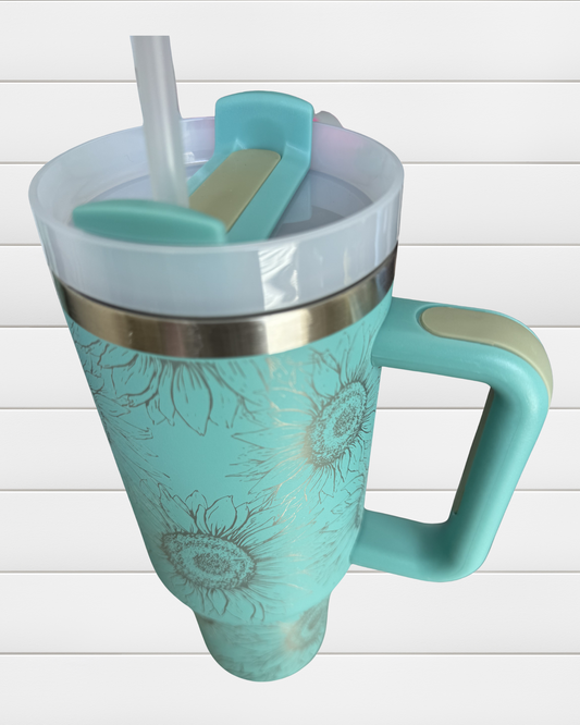 Etched 40oz Tumbler - Color Shown in Image