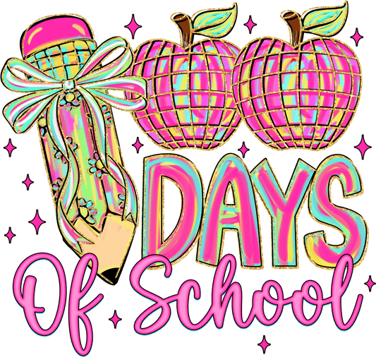 100 Days of School - Disco Apples