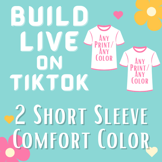 2 Comfort Color Shirts Made On Live
