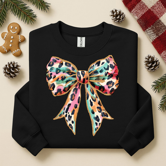 3057 - Cheetah Bow Multi Color