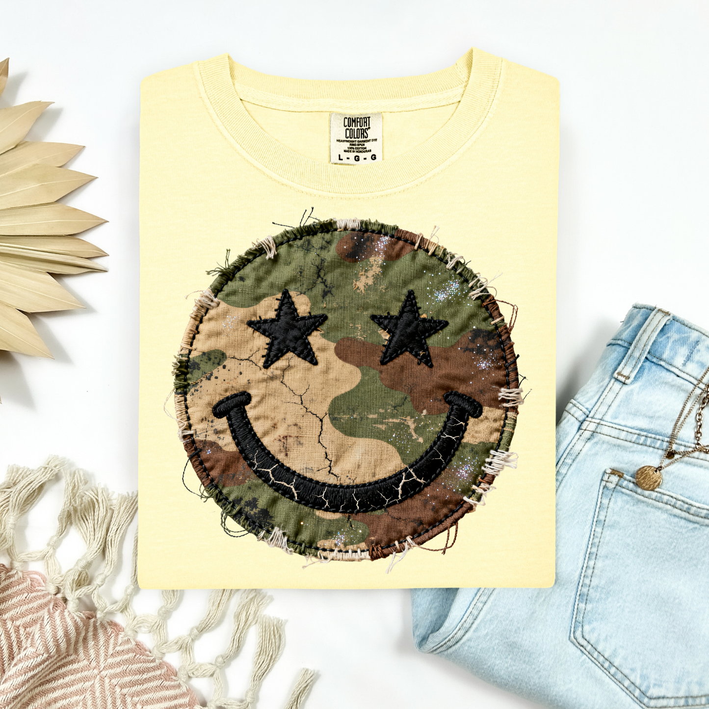 3445 - Camo Smiley