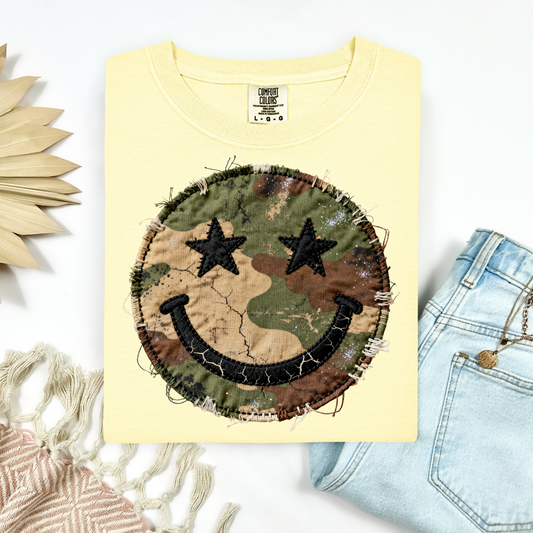 3445 - Camo Smiley