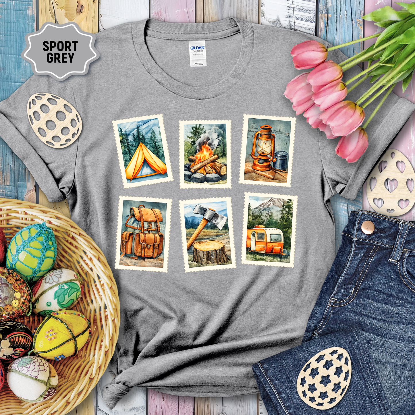 3490 - Camping Stamps