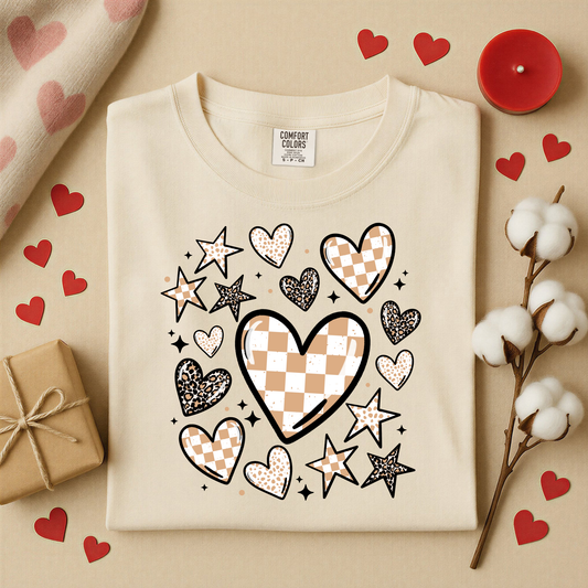 3173 - Heart Checkered Collage