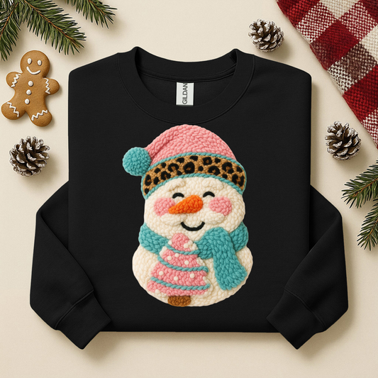 2005 - Pink & Teal Snowman