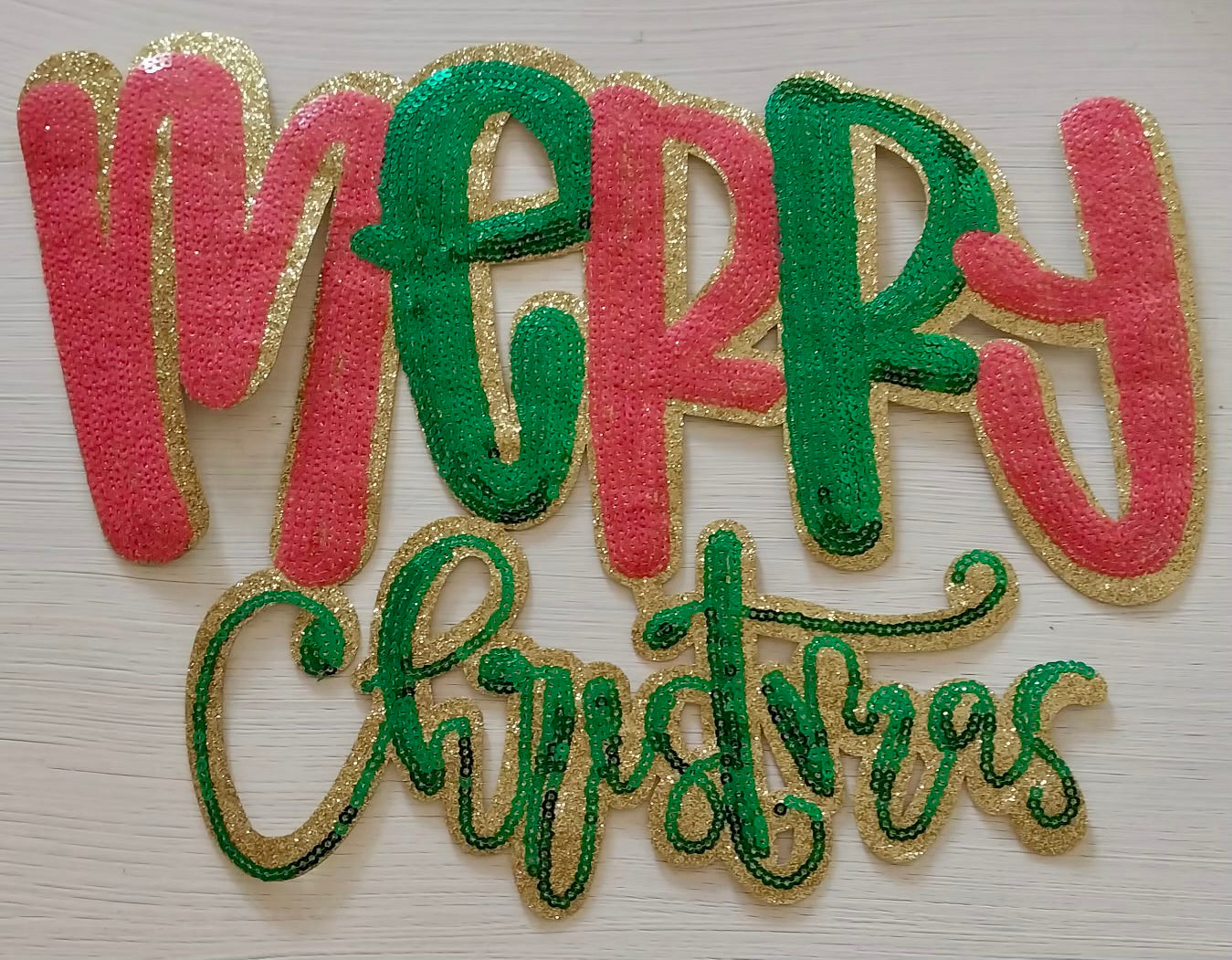 Pink and Green Merry Christmas