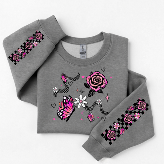 3096 - Roses & Butterfly - Sleeve