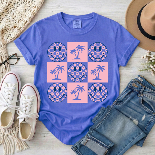 3577 - Smiley and Palm Tree Coquette