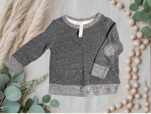Dark Grey Heathered Sweatshirt