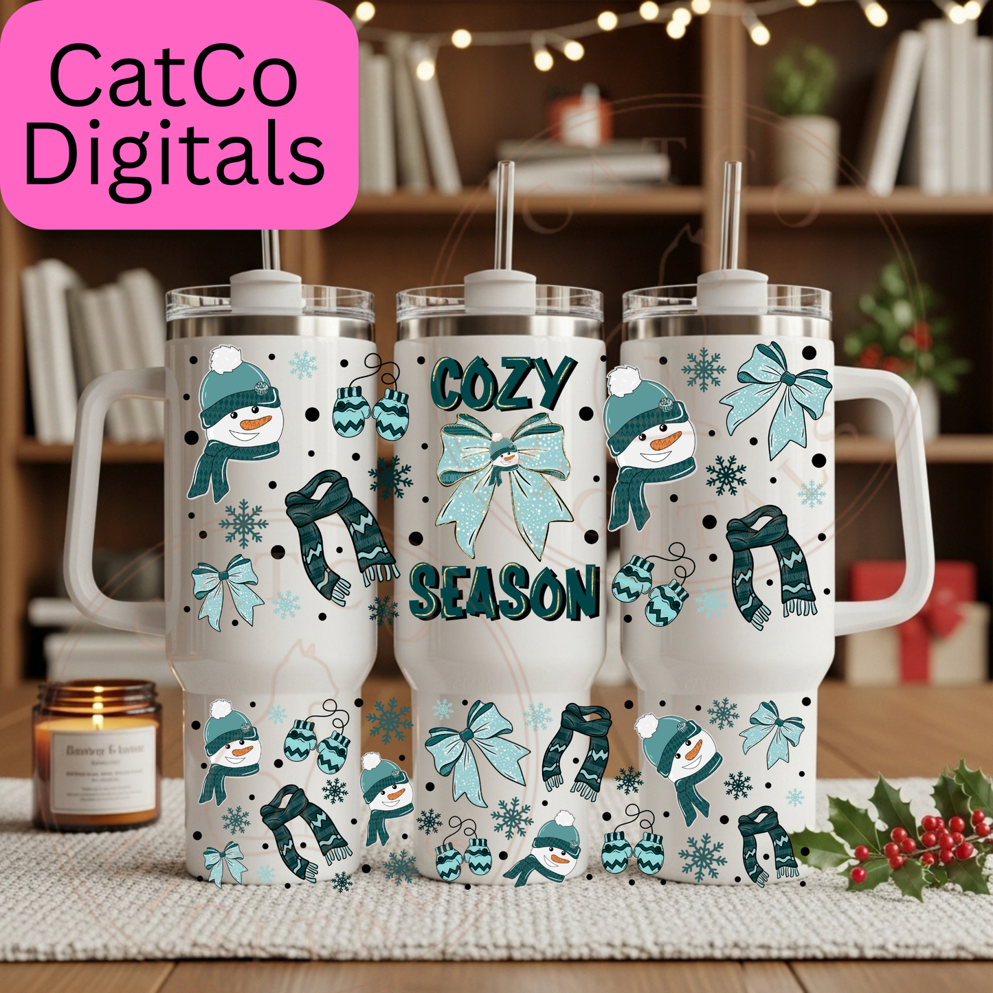 Cozy Season Snowman 40oz Tumbler