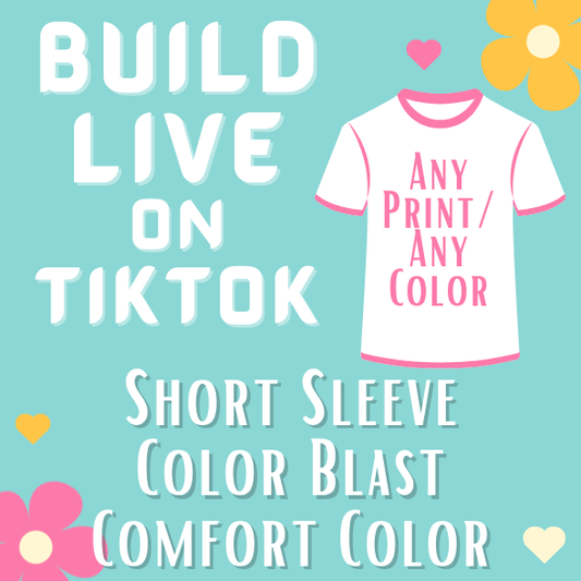 A Color Blast Comfort Color Shirt Made On Live