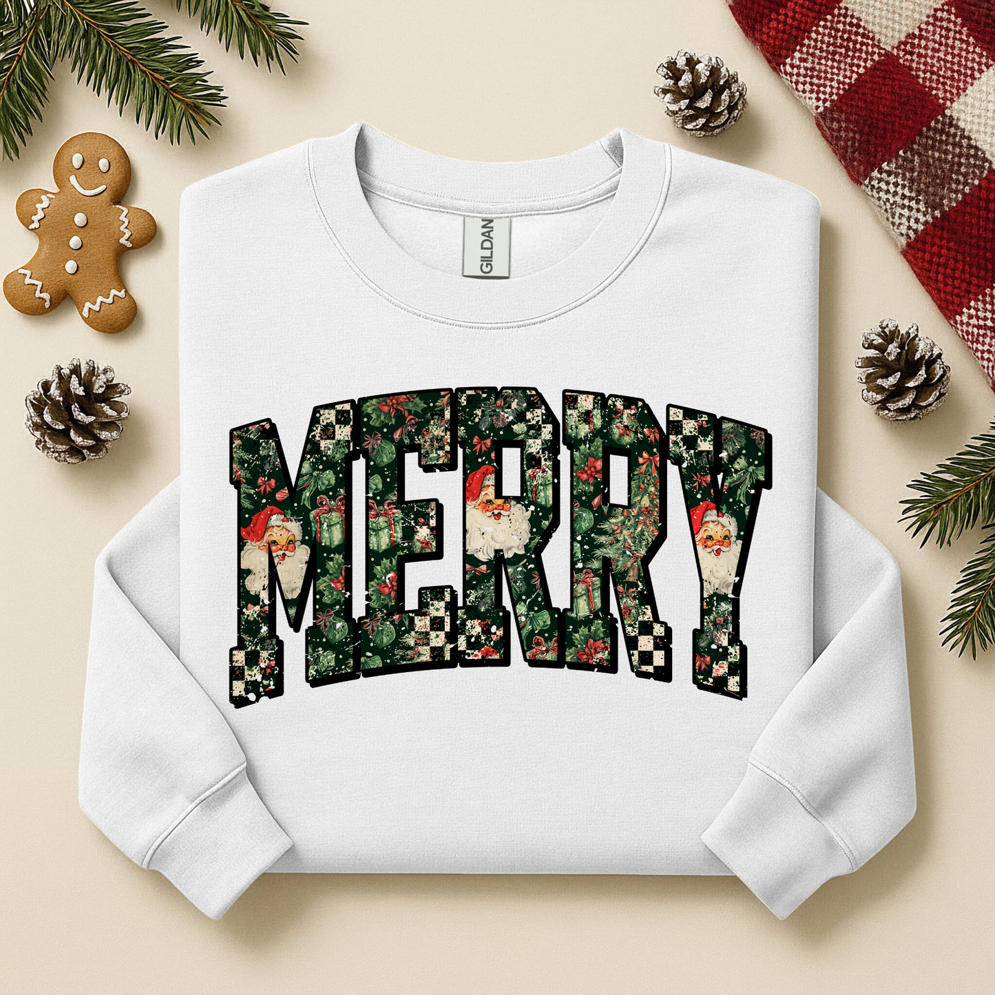 2096 - Merry Checkered Black