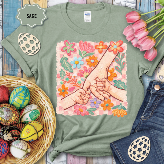 3496 - Floral Holding Hands