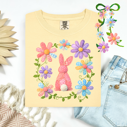 3285 - Bunny Floral Vine with Sleeves