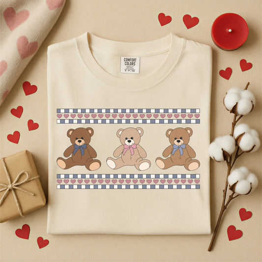 3177 - 90's Vintage Triple Teddy