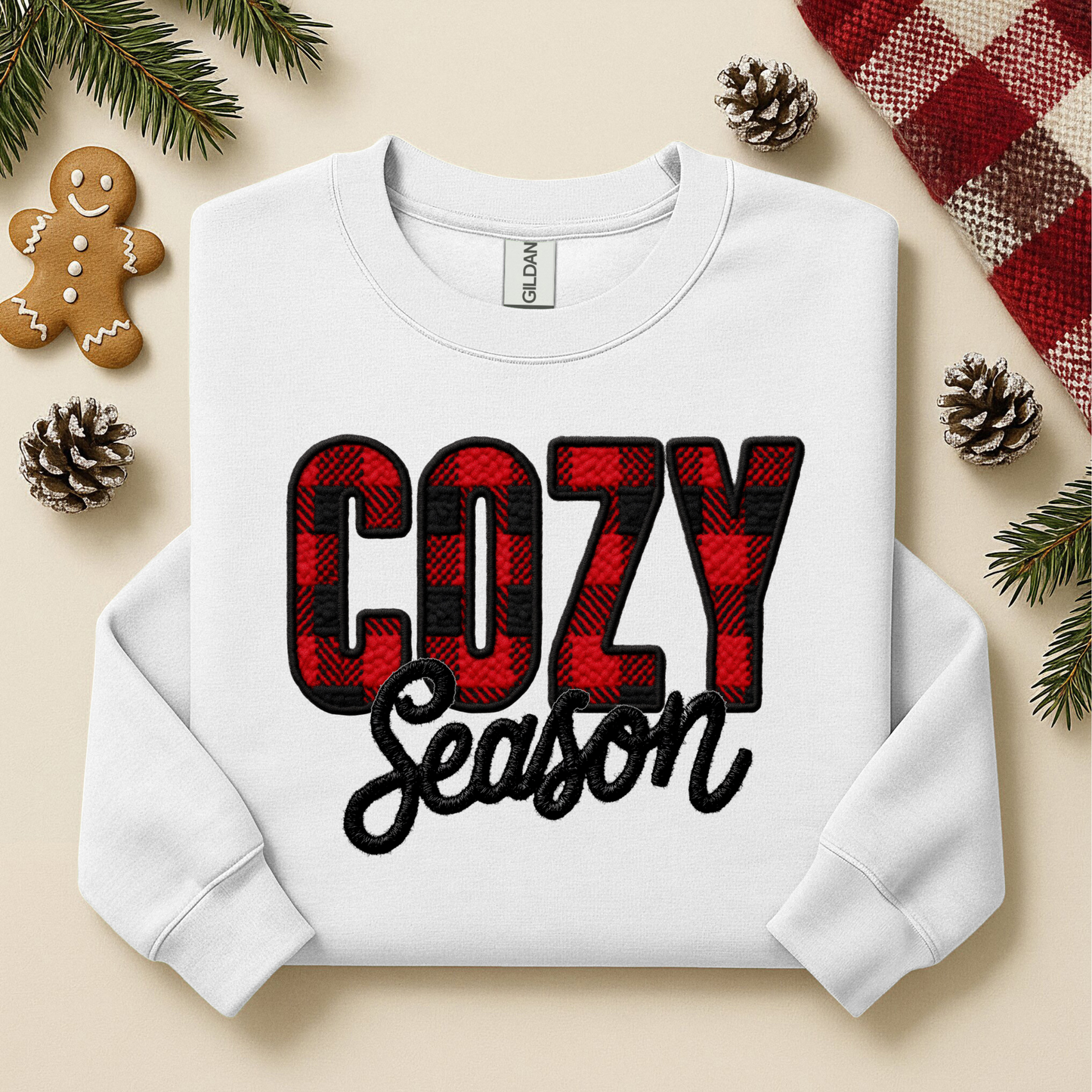 3066 - Cozy Season - Red & Black Plaid