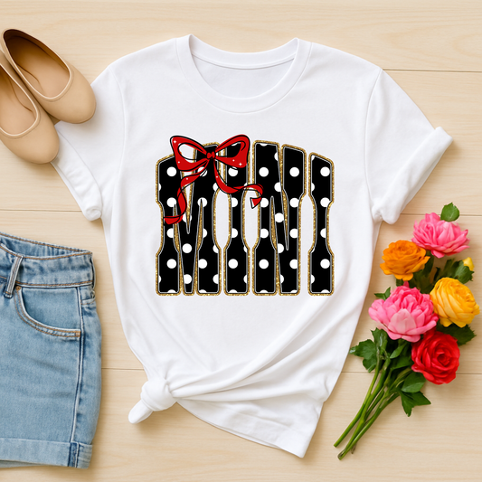 3416 - MINI Polka Dot Black - Youth