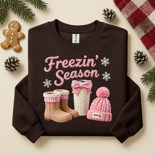 3100 - Freezing Season Yarn - Pink & Brown