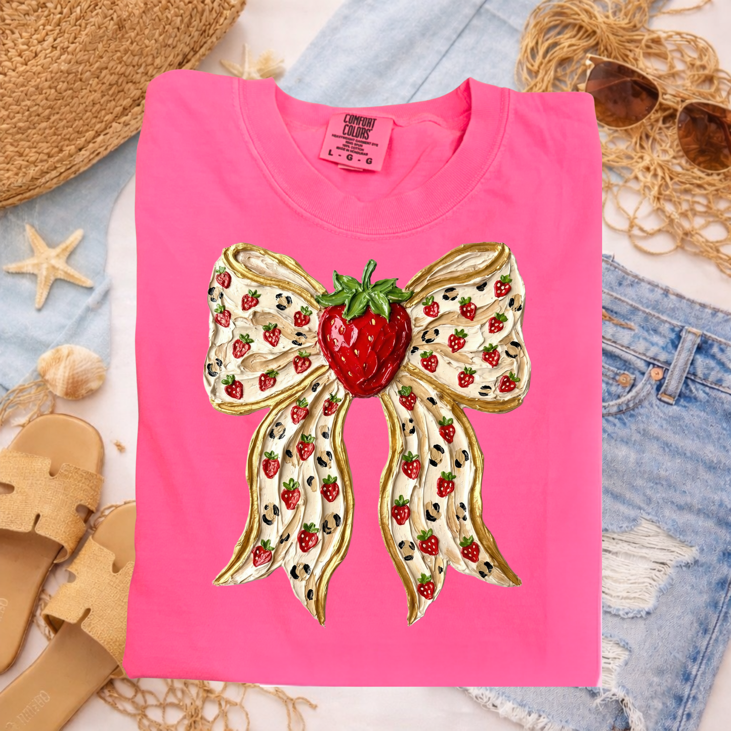 3555 - Strawberry Bow