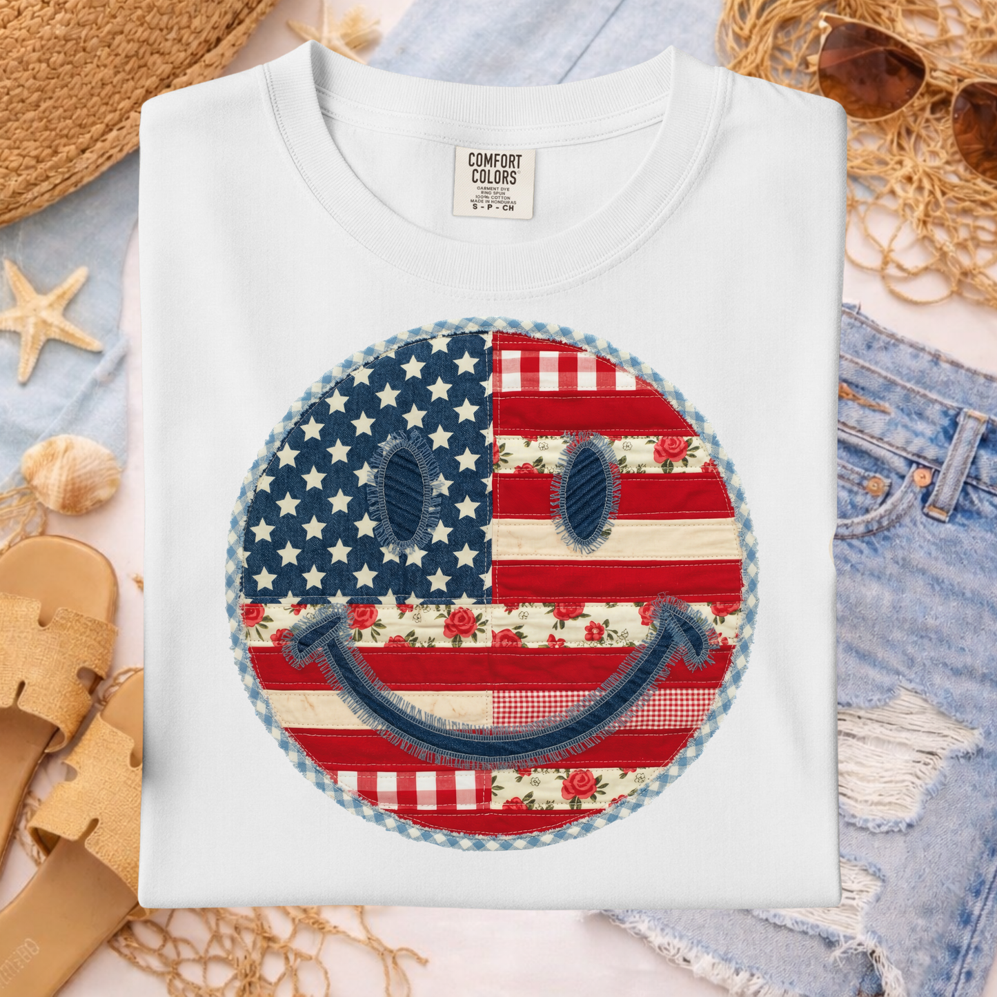 3529 - Patriotic Smiley