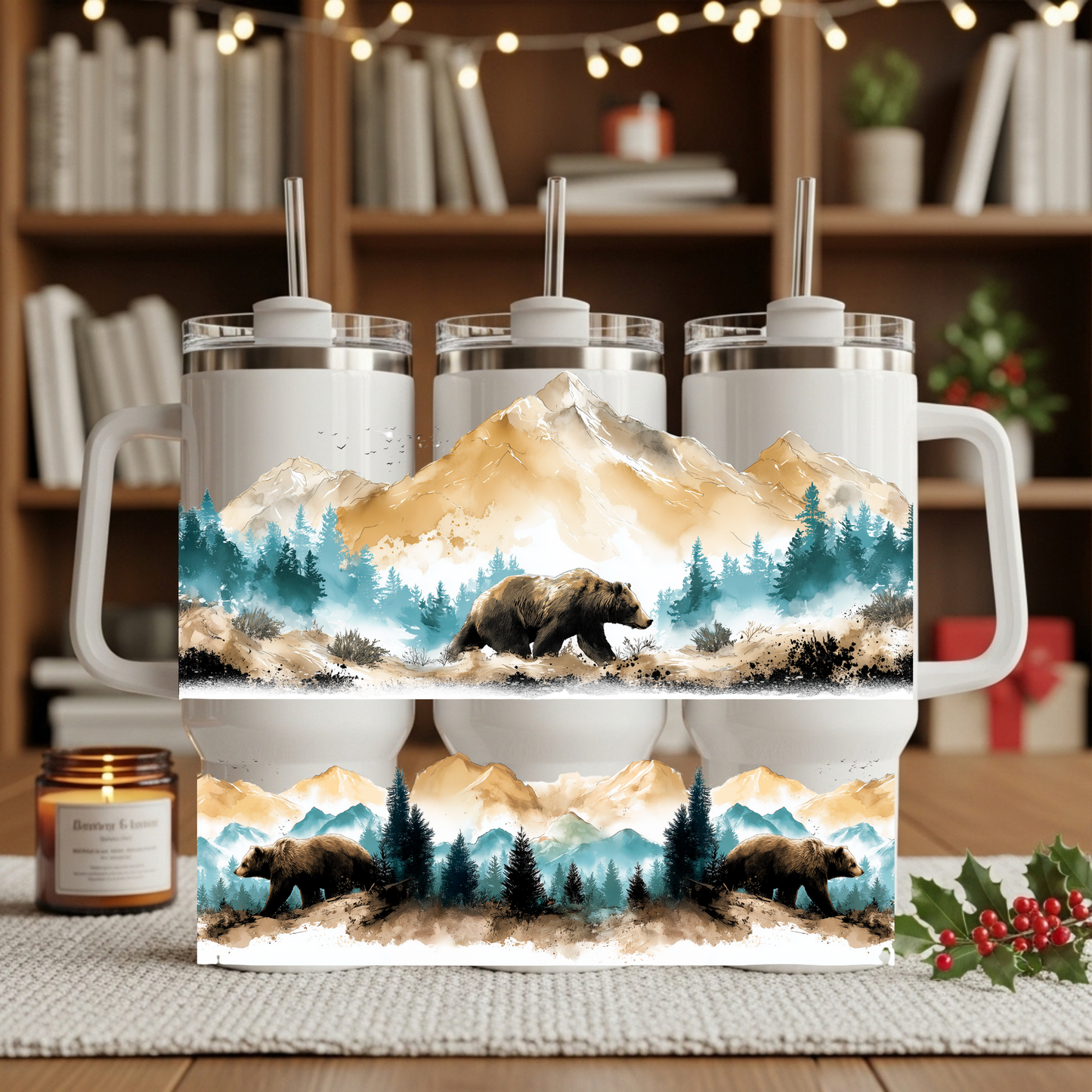 Brown Bear 40oz Tumbler