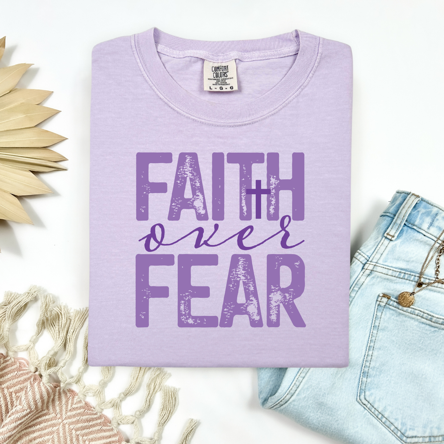 3258 - Faith Over Fear Purple