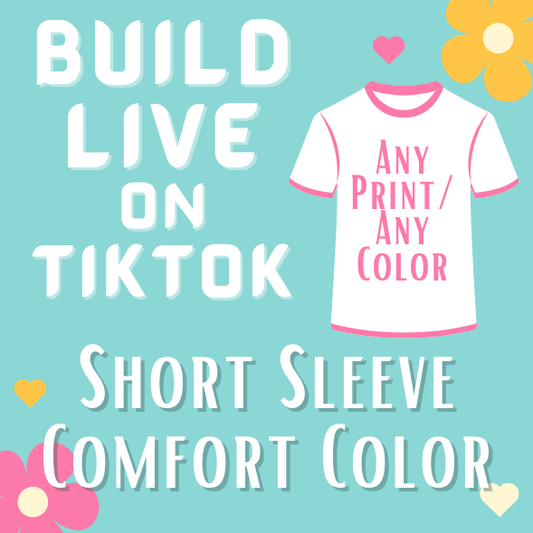 A Comfort Color Shirt Made On Live