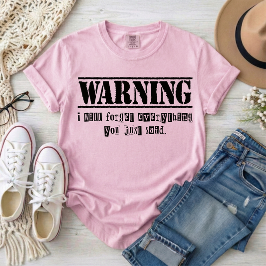 3616 - Warning, I will Forget