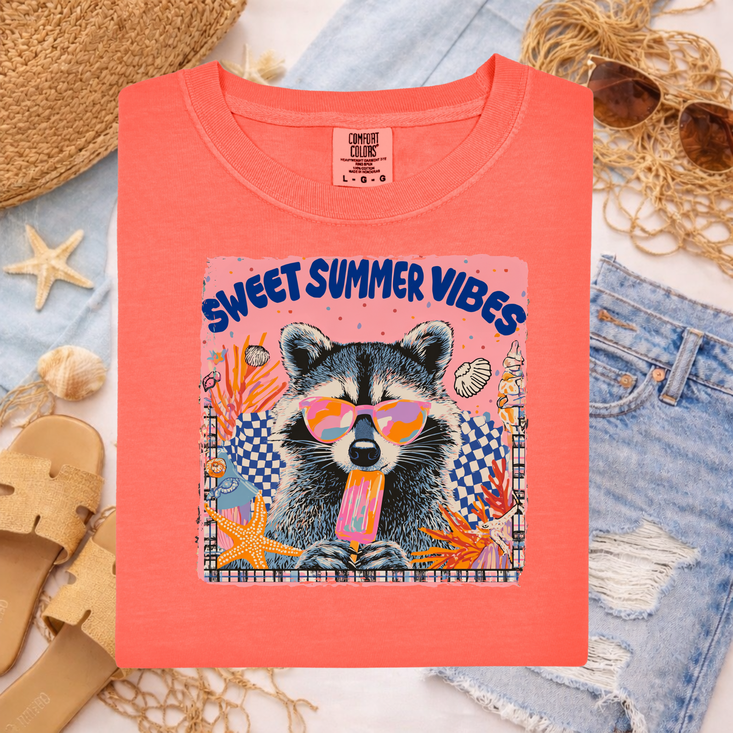 3738 - Summer Vibes Raccoon