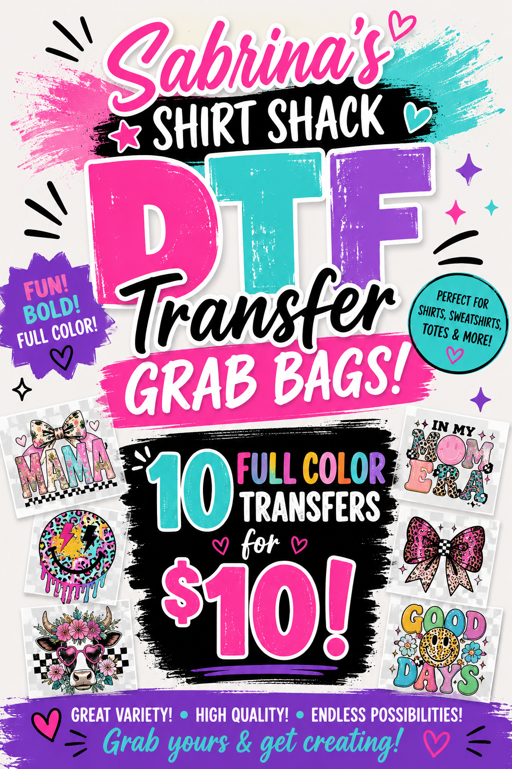 Full Color Transfer Grab Bag